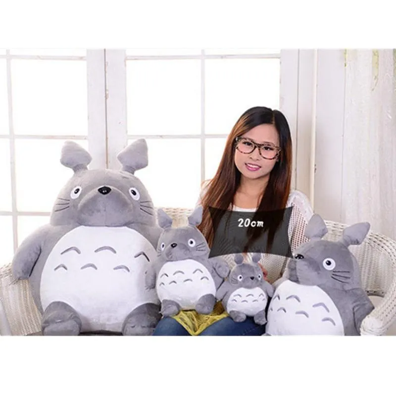 20/30/45cm Totoro Plush Toys Soft Stuffed Animals Anime Cartoon Pillow Cushion Cute Fat Cat  Animals Children Birthday Xmas Gift