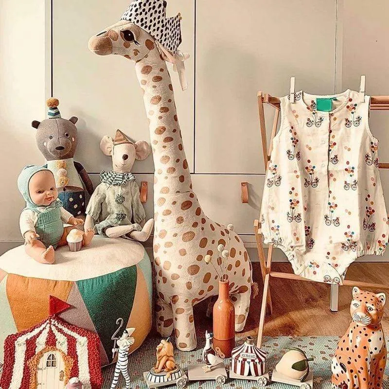 67cm Big Size Simulation Giraffe Plush Toys Soft Stuffed Animal Giraffe Sleeping Doll Toy For Boys Girls Birthday Gift Kids Toy