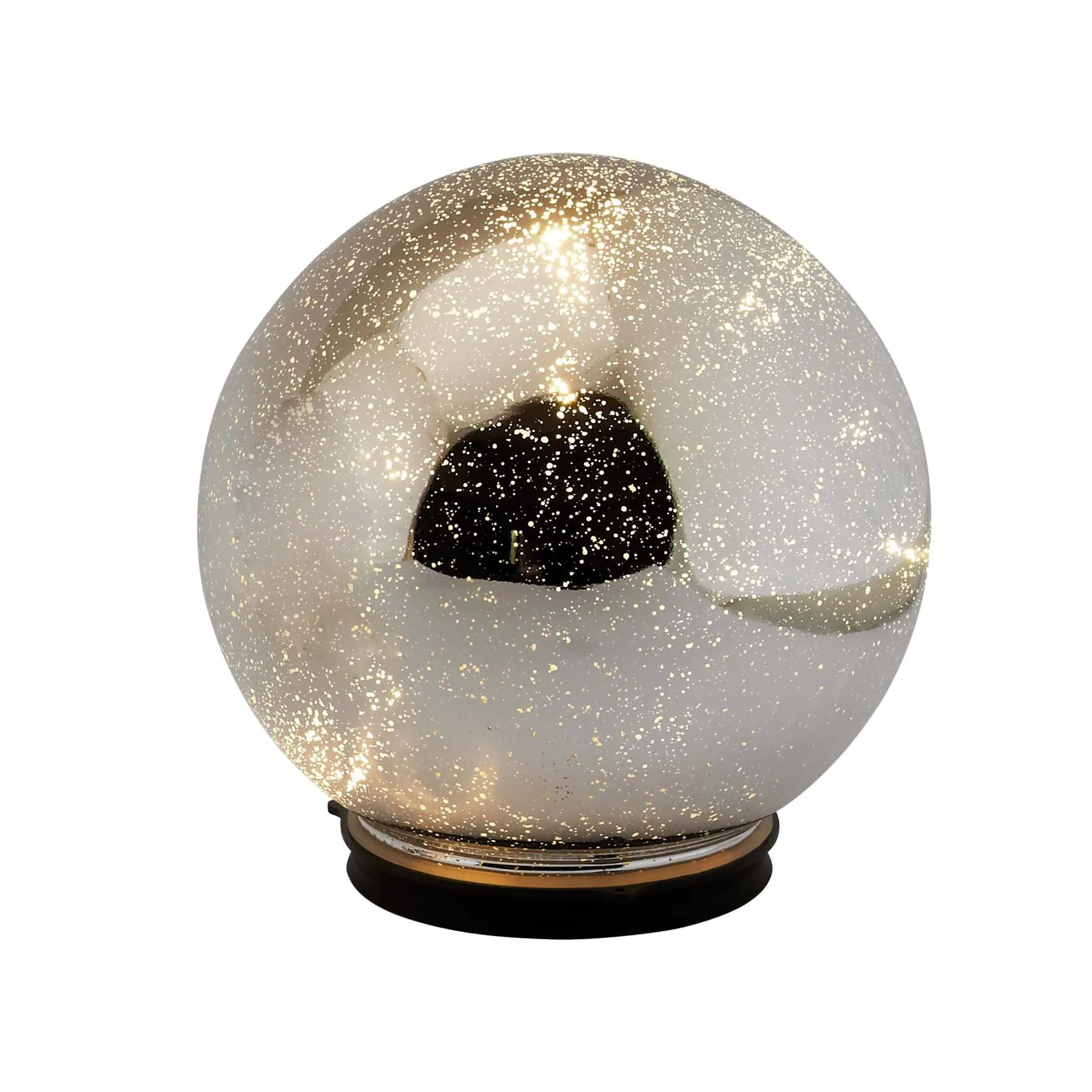 8" Twinkling Sphere - Silver