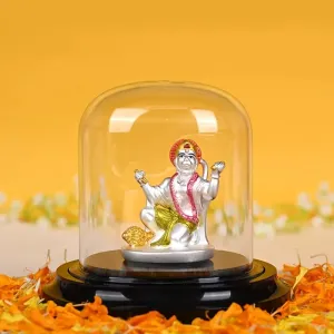 999 Silver Devotee Divine Hanuman Idol