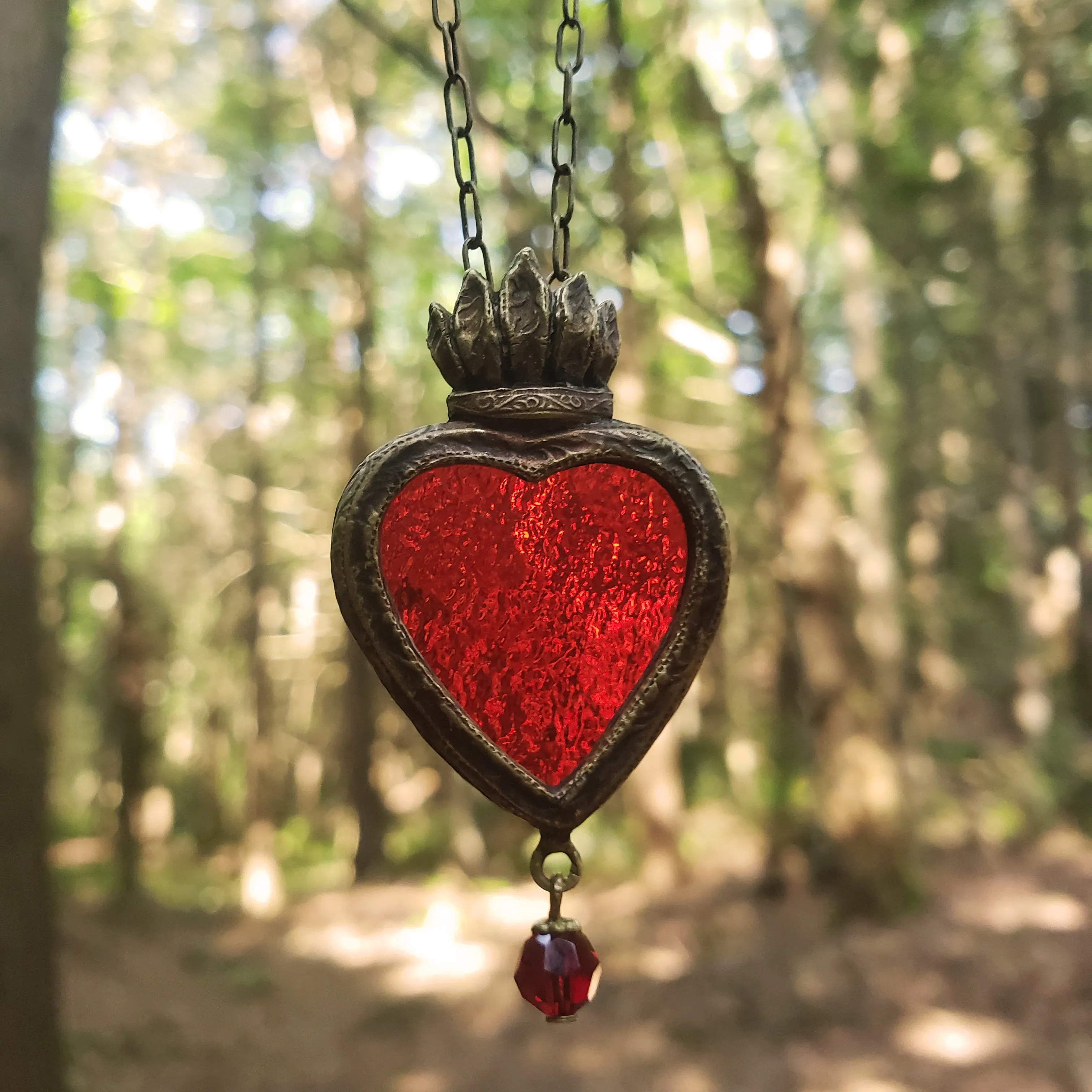 a thousand stars - sacred heart amulet