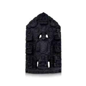 Adbhut Balaji Ashta Lakshmi Shaligram Murti - 13 x 7.5 Inches | Shaligram Idol/ Saligram Murti for Pooja/ 4.300 Kgs