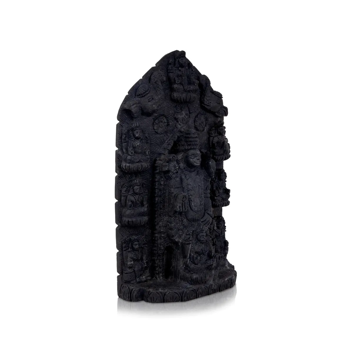 Adbhut Balaji Ashta Lakshmi Shaligram Murti - 13 x 7.5 Inches | Shaligram Idol/ Saligram Murti for Pooja/ 4.300 Kgs