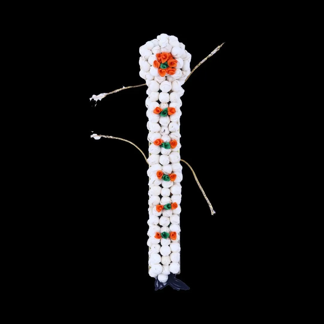 Amman Jadai - 12 x 2.5 Inches | Artificial Flower Jadai/ Varalakshmi Decor/ Hair Accessories for Deity