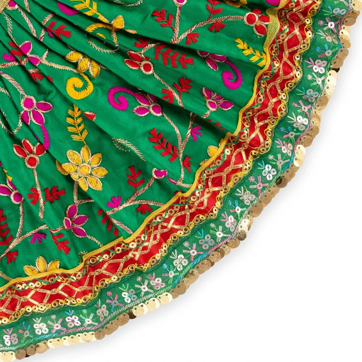 Amman Pavadai - 9 x 16 Inches | Fancy Mata Dress/ Devi Vastra/ Mata Poshak for Deity/ Assorted Colour