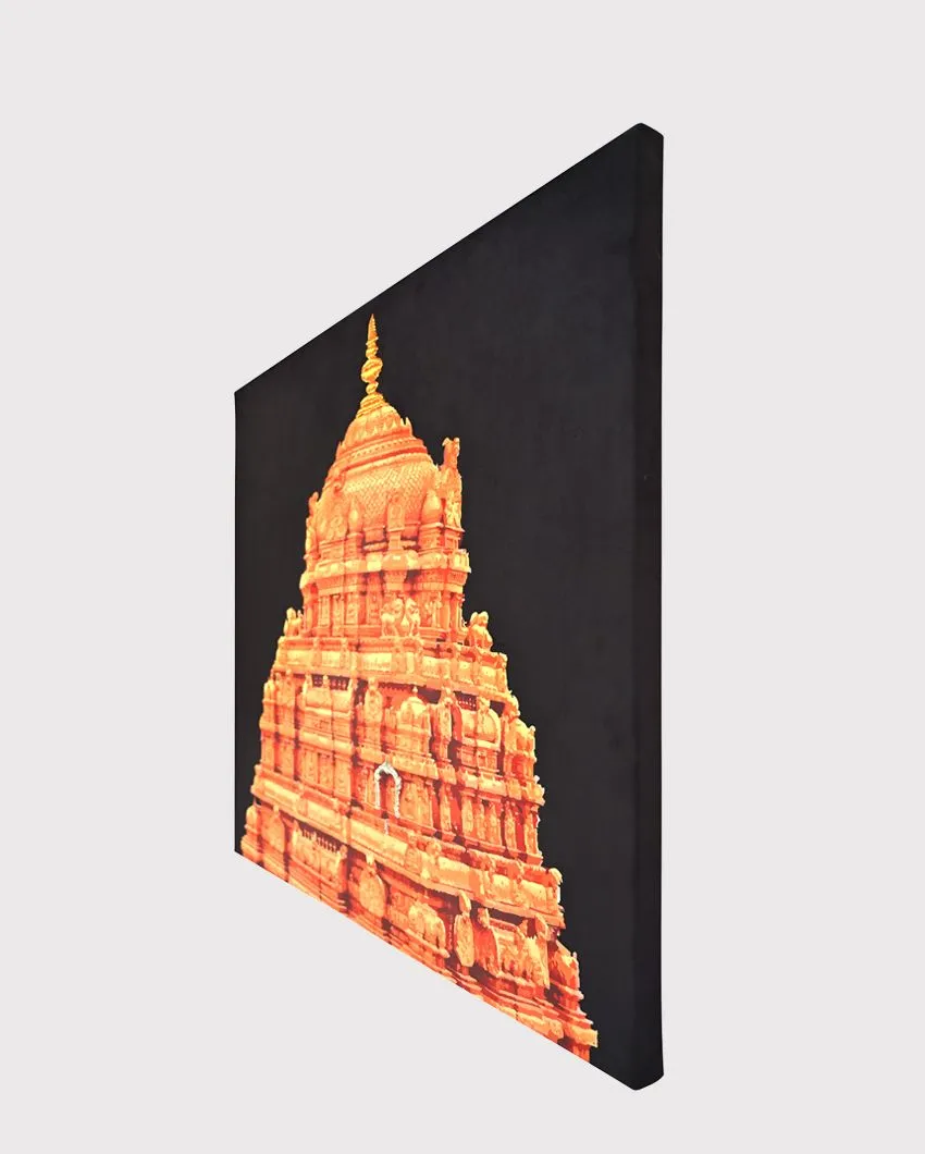 Ananda Nilayam Framed Textile Art | 24 X 24 inches