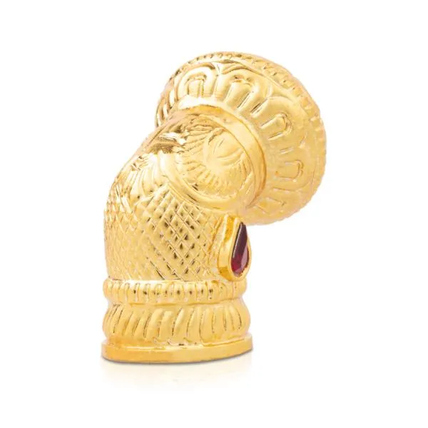 Andal Crown - 2.5 Inches | Kiritam/ Gold Polish Mukut for Deity