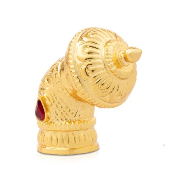 Andal Crown - 2.5 Inches | Kiritam/ Gold Polish Mukut for Deity