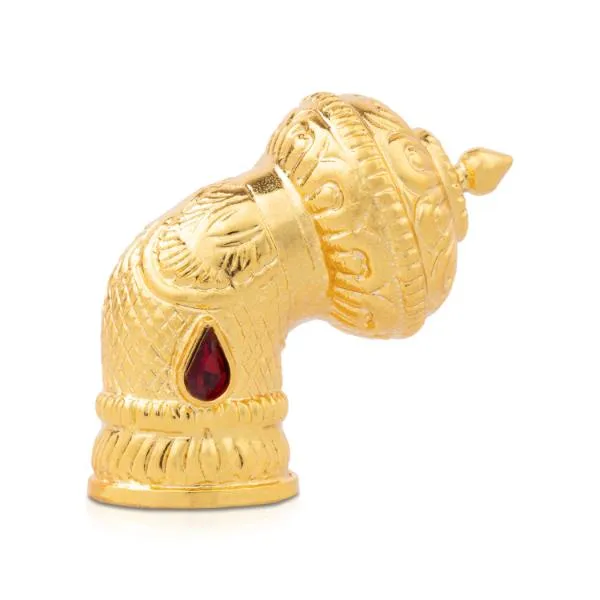 Andal Crown - 2.5 Inches | Kiritam/ Gold Polish Mukut for Deity