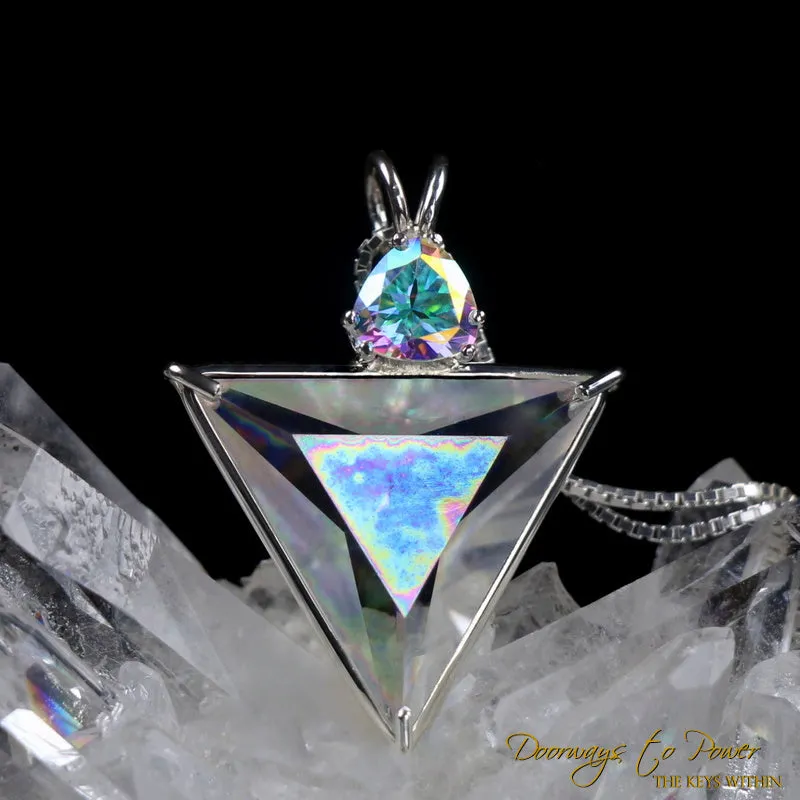 Angel Aura Quartz & Mystic Topaz Angelic Star Pendant