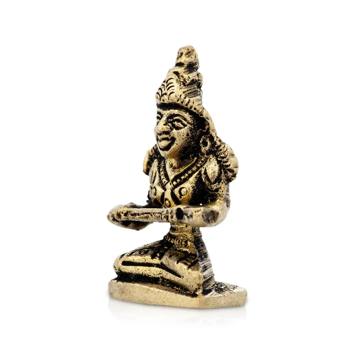 Annapoorani Statue - 1.5 x 1.25 Inches | Brass Idol/ Annapoorani Idol for Pooja/ 35 Gms Approx