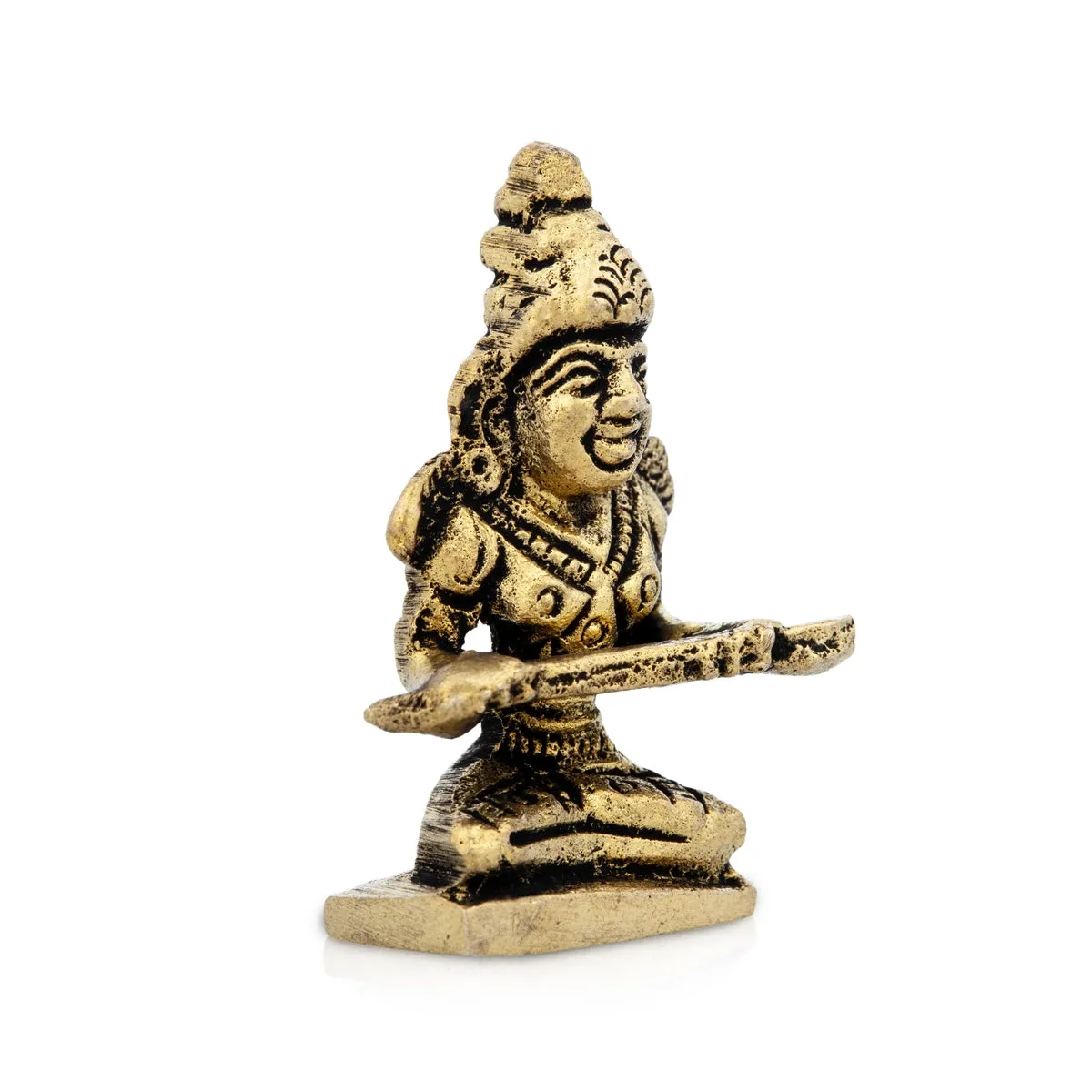 Annapoorani Statue - 1.5 x 1.25 Inches | Brass Idol/ Annapoorani Idol for Pooja/ 35 Gms Approx