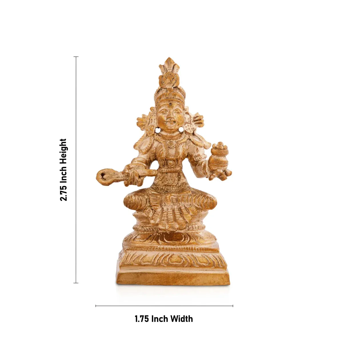 Annapoorani Statue - 2.75 x 1.75 Inches |Panchaloha Idol/ Annapoorani Idol for Pooja/ 135 Gms Approx