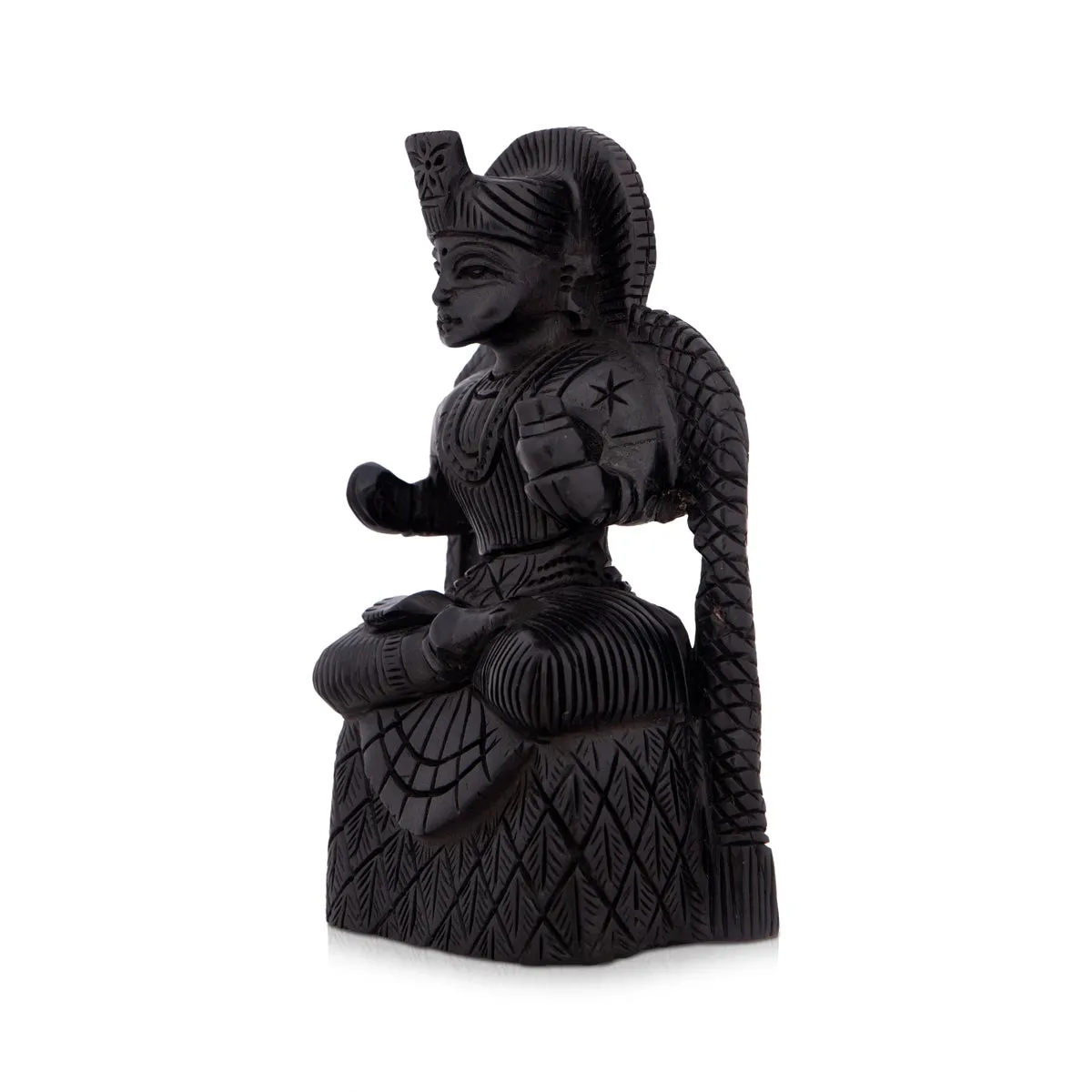 Annapoorani Statue - 4 x 2.5 Inches | Karungali Statue/ Annapoorani Idol for Pooja/ 125 Gms Approx