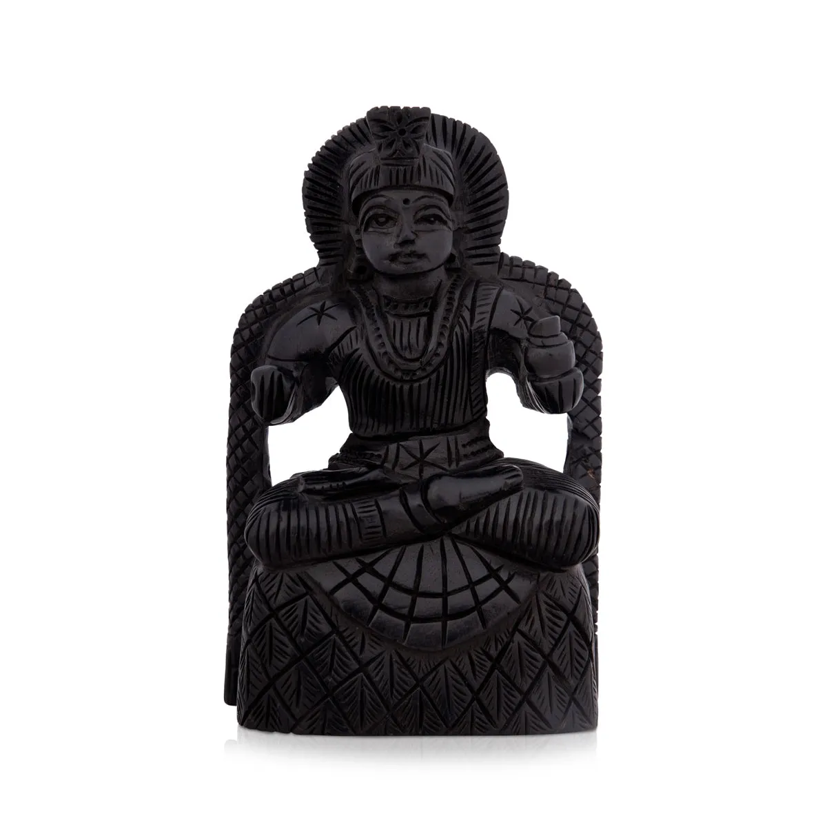 Annapoorani Statue - 4 x 2.5 Inches | Karungali Statue/ Annapoorani Idol for Pooja/ 125 Gms Approx