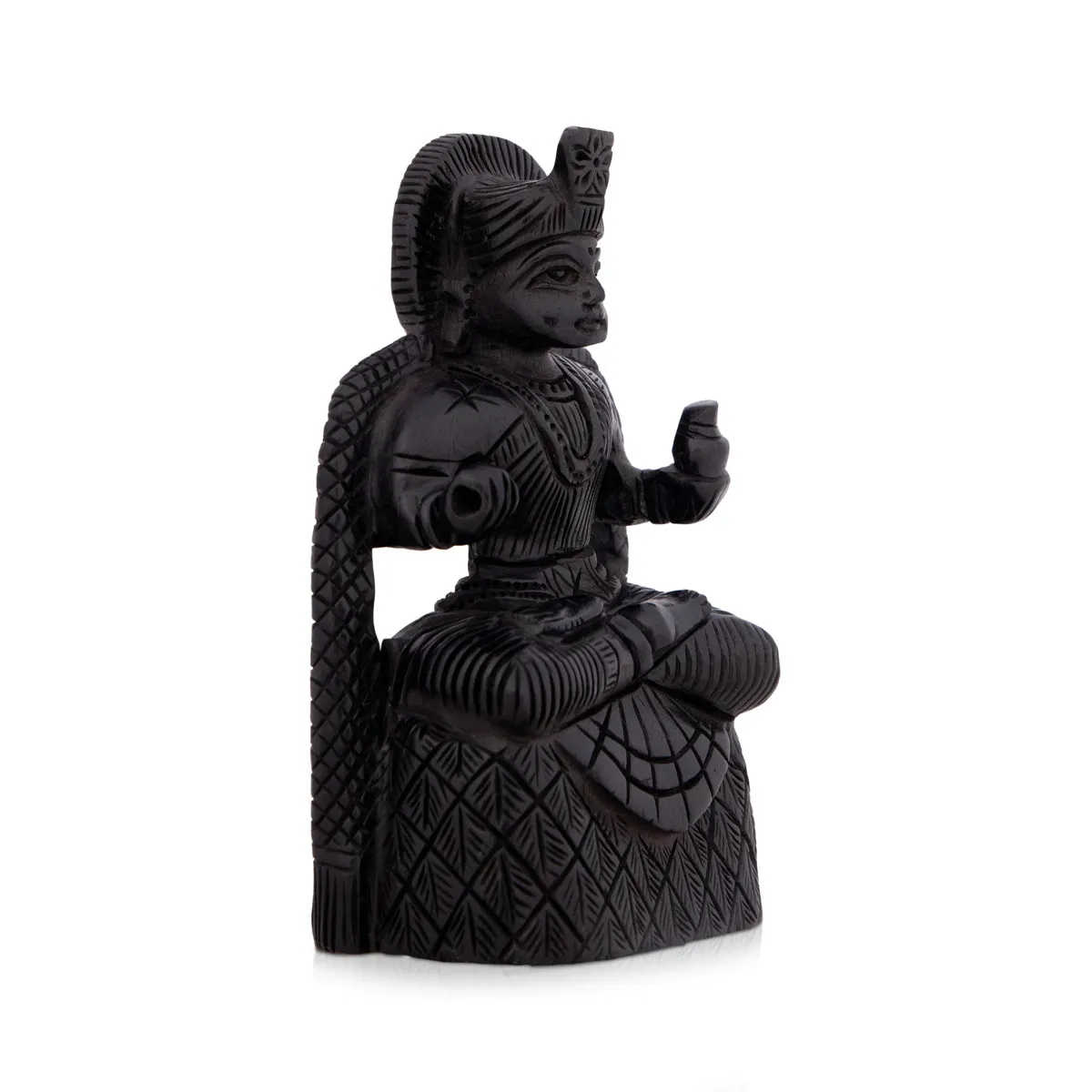 Annapoorani Statue - 4 x 2.5 Inches | Karungali Statue/ Annapoorani Idol for Pooja/ 125 Gms Approx