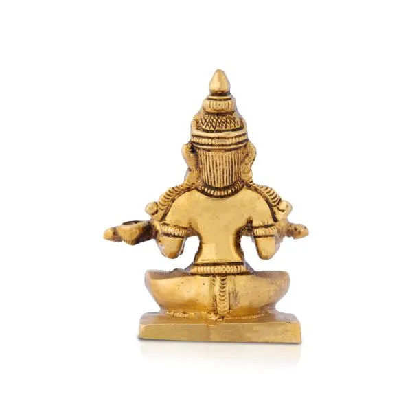 Annapuran Devi Murti - 3 x 2.5 Inches | Brass Idol/ Annapoorani Statue/ Annapurna Idol for Pooja