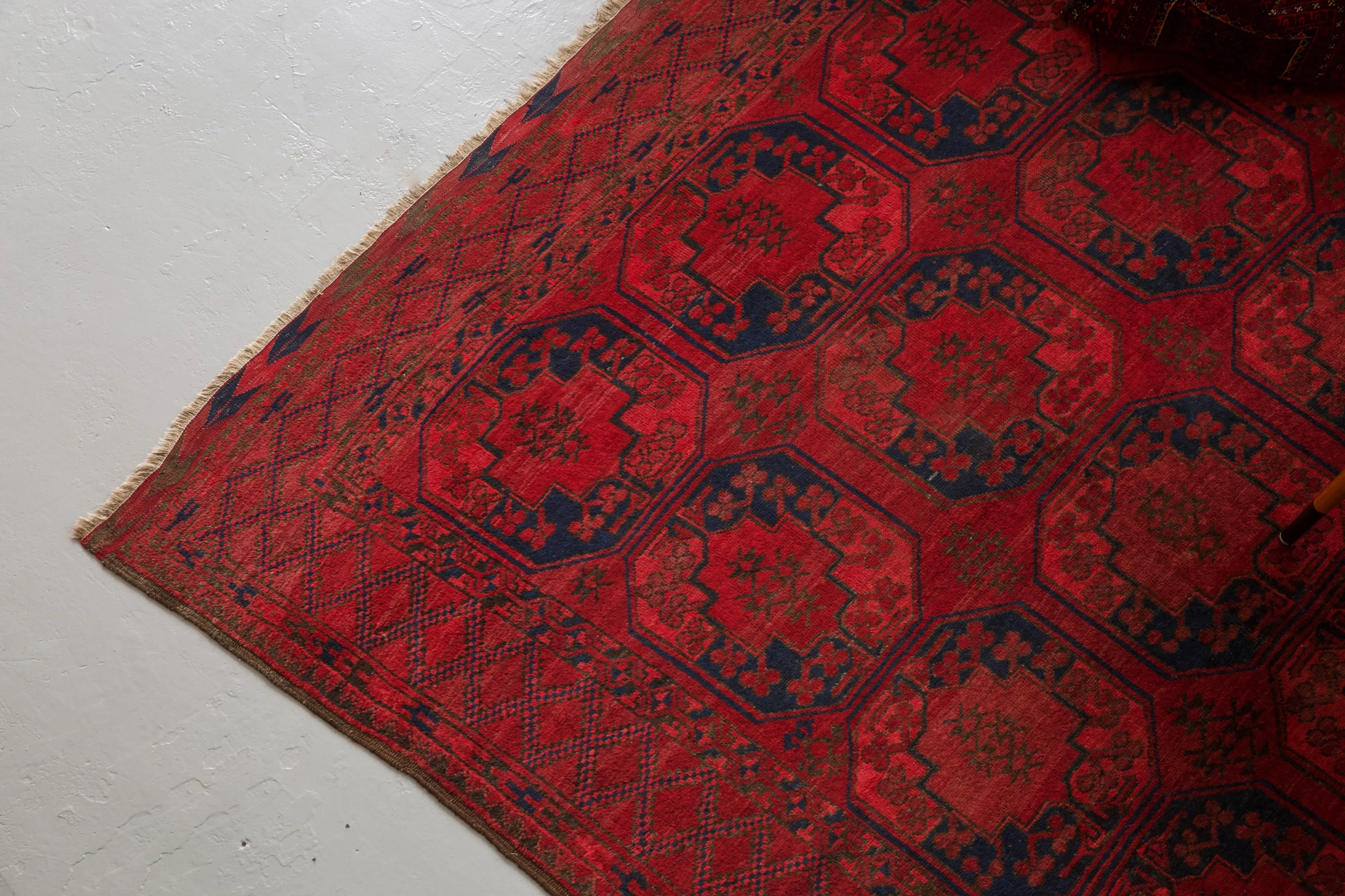 Antique Afghan Turkmen Rug 7' x 11'9"