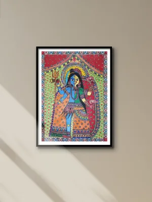 Ardhanareshwara Madhubani Painting By Ambika Devi