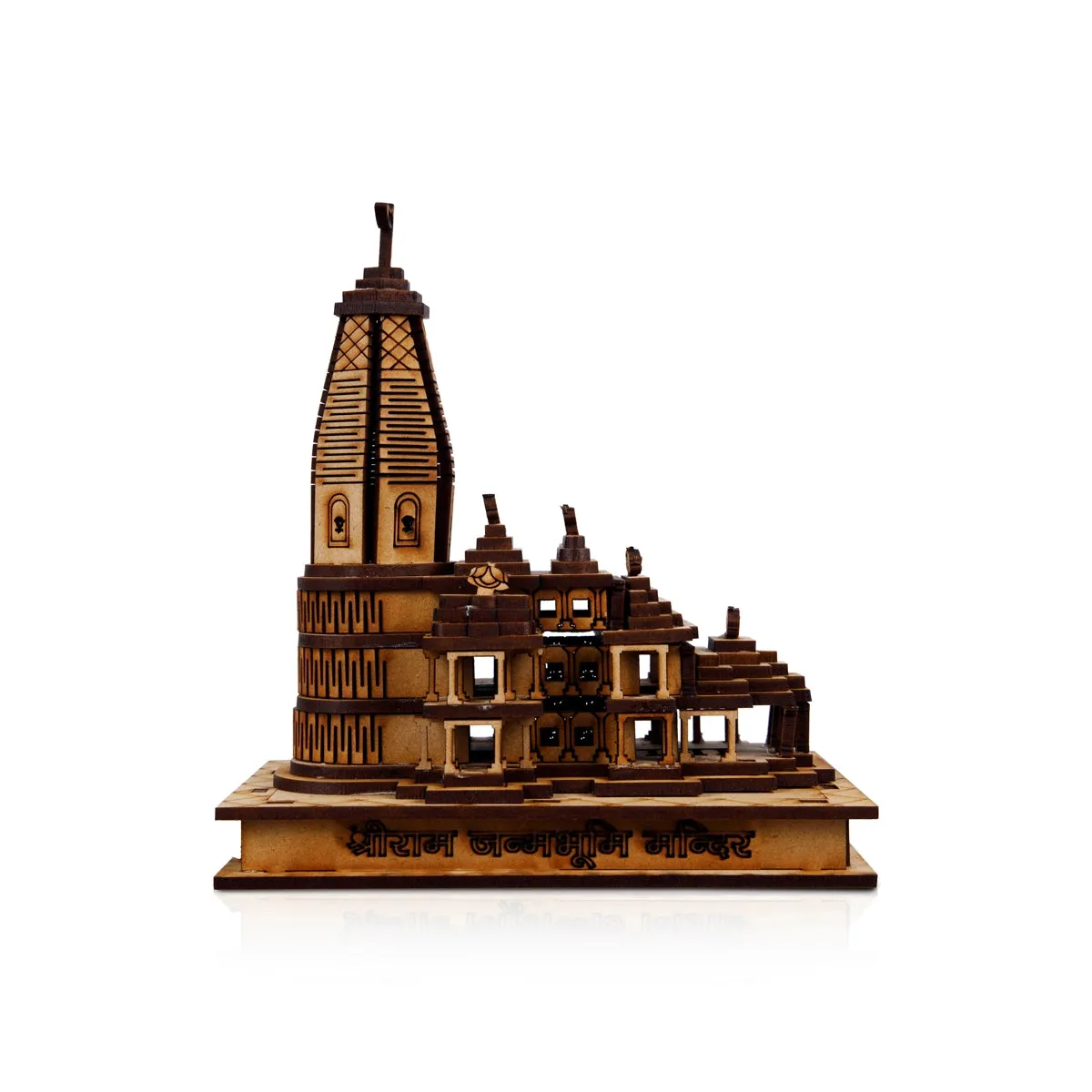 6 x 5.5 Inches LED-Lit Ayodhya Ram Temple Miniature Model