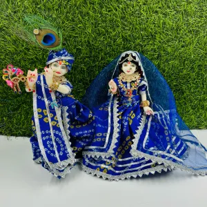 Bhandej Dress For Radha Krishna (Sizes are according to idol height)