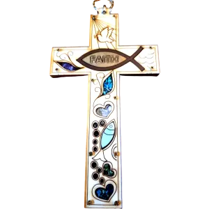 Bluenoemi Home Christian Cross Hand Made in Jerusalem.