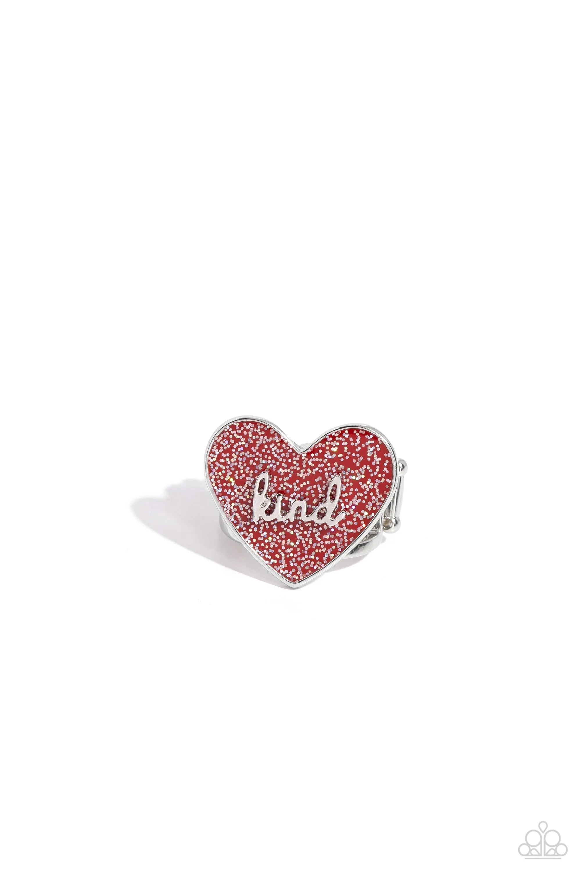 Compassionate Couture Red Heart Ring - Paparazzi Accessories