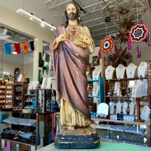 Distressed Sacred Heart of Jesus 20" Statue