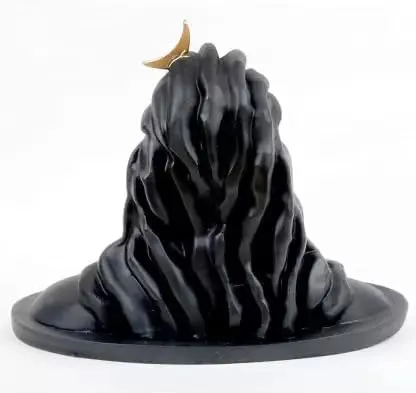 ECRAFTSTREET Adiyogi Shiva Statue, Black, Car Dashboard Decorative Showpiece, 1 Piece Idol for Home Decor