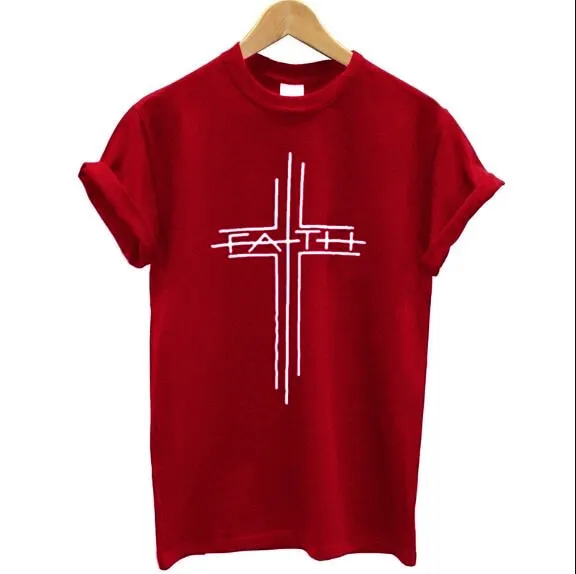 Faith Cross Christian Statement Shirt