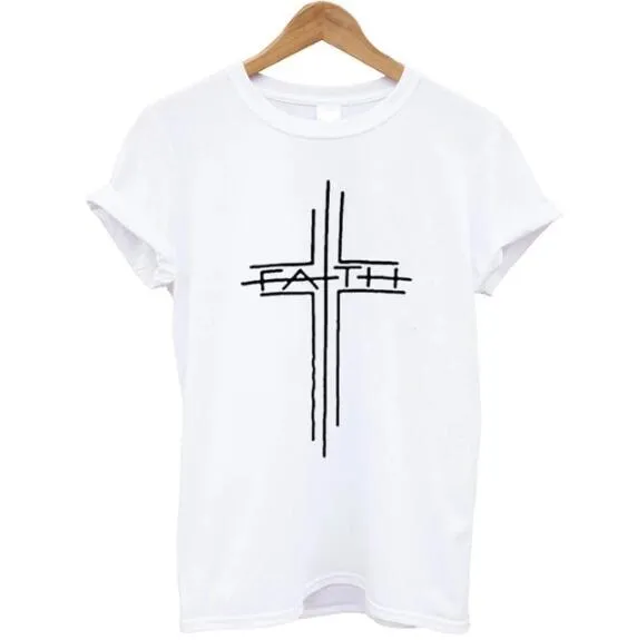 Faith Cross Christian Statement Shirt