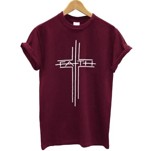 Faith Cross Christian Statement Shirt