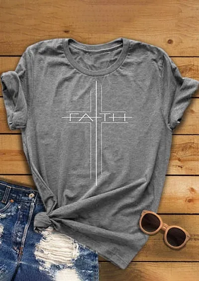 Faith Cross Christian Statement Shirt