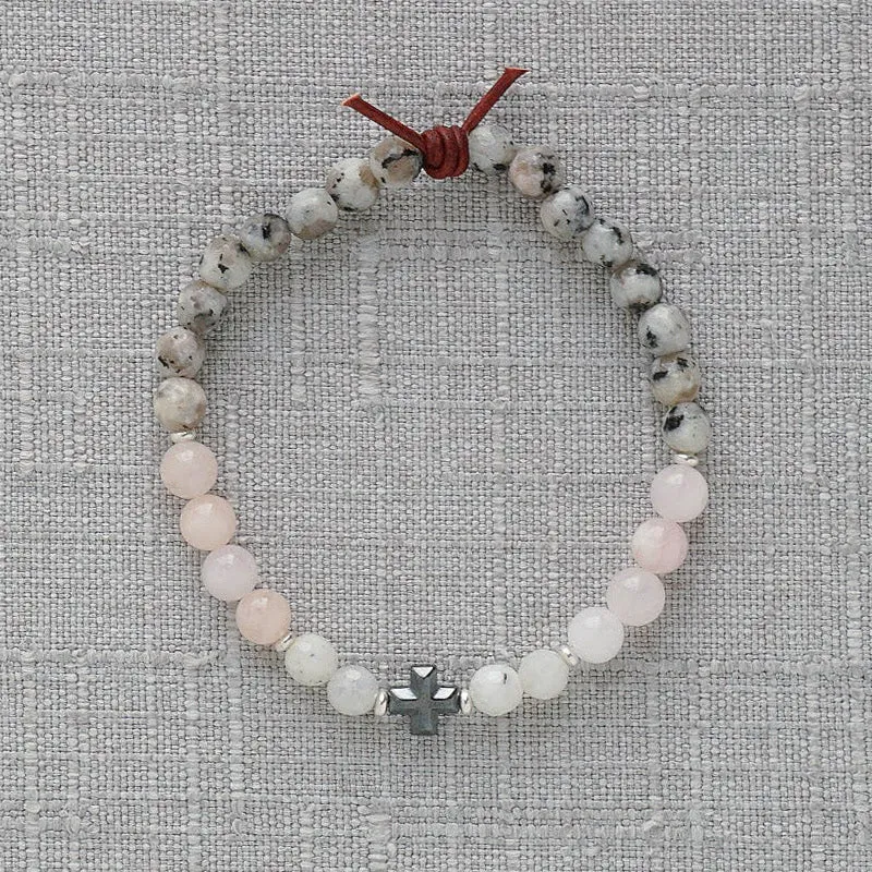 Faith Over Fear Bracelet - Gray | A Mini Meaningful Bracelet