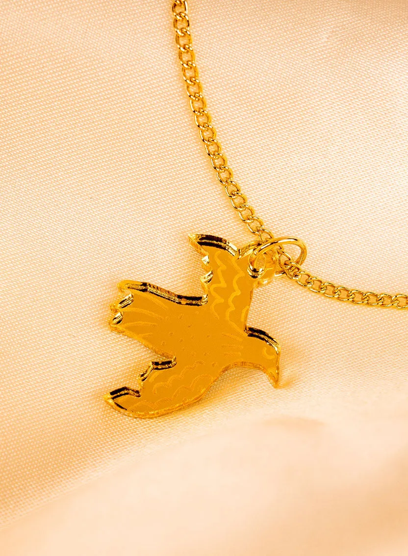 Golden Bird Pendant