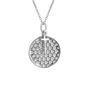 Golf Necklace With Dangle Cross Pendant | Stainless Steel