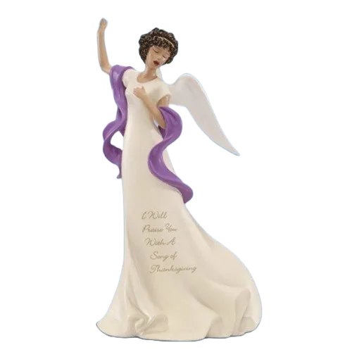 Hamilton Collection I Will Praise You with a Song of Thanksgiving Angels of Praise Collection Figurine