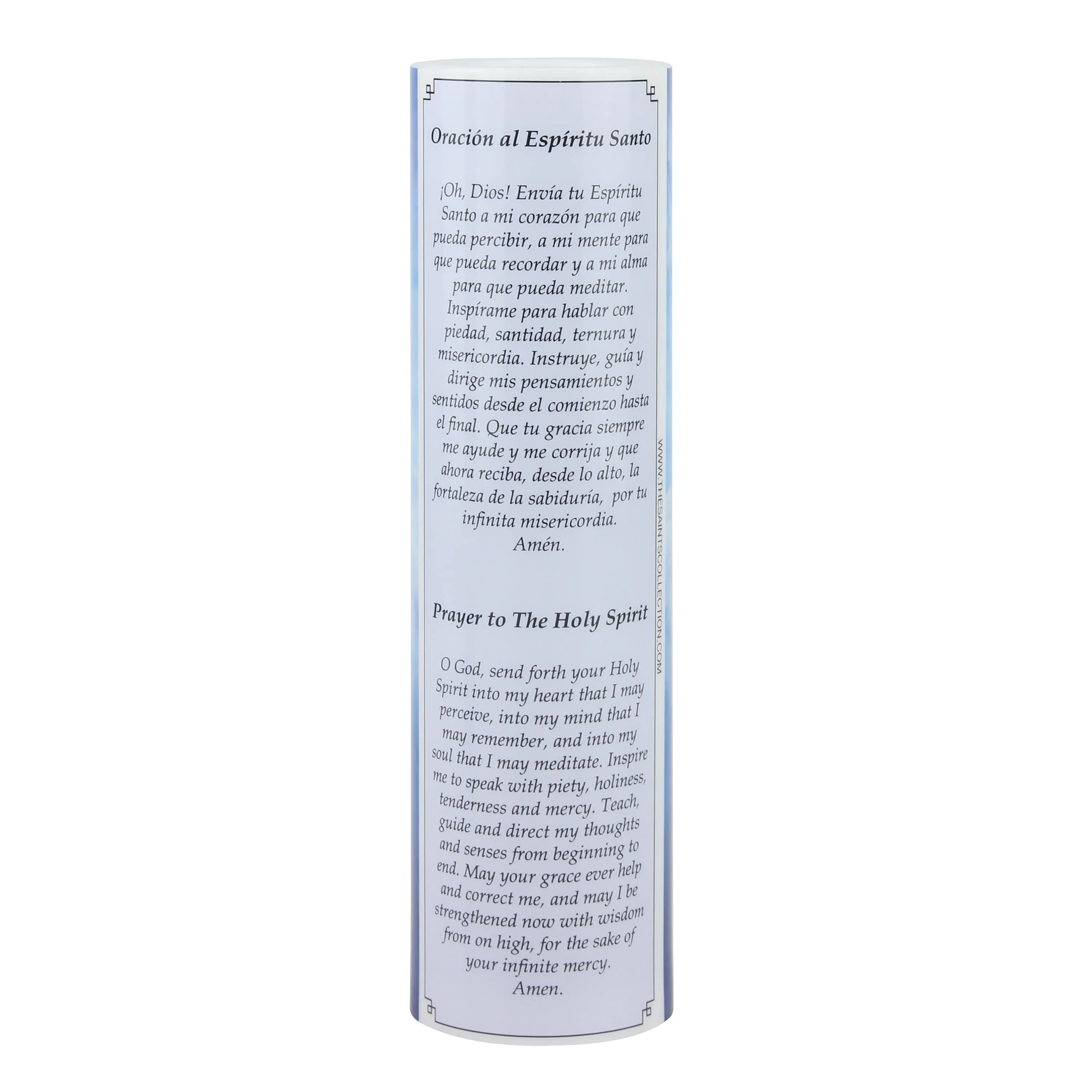 Holy Spirit Flickering Lifelike LED Prayer Candle with Timer (WS)