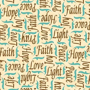 Instrument of Peace by QT Fabrics Inspirational Words 28642A