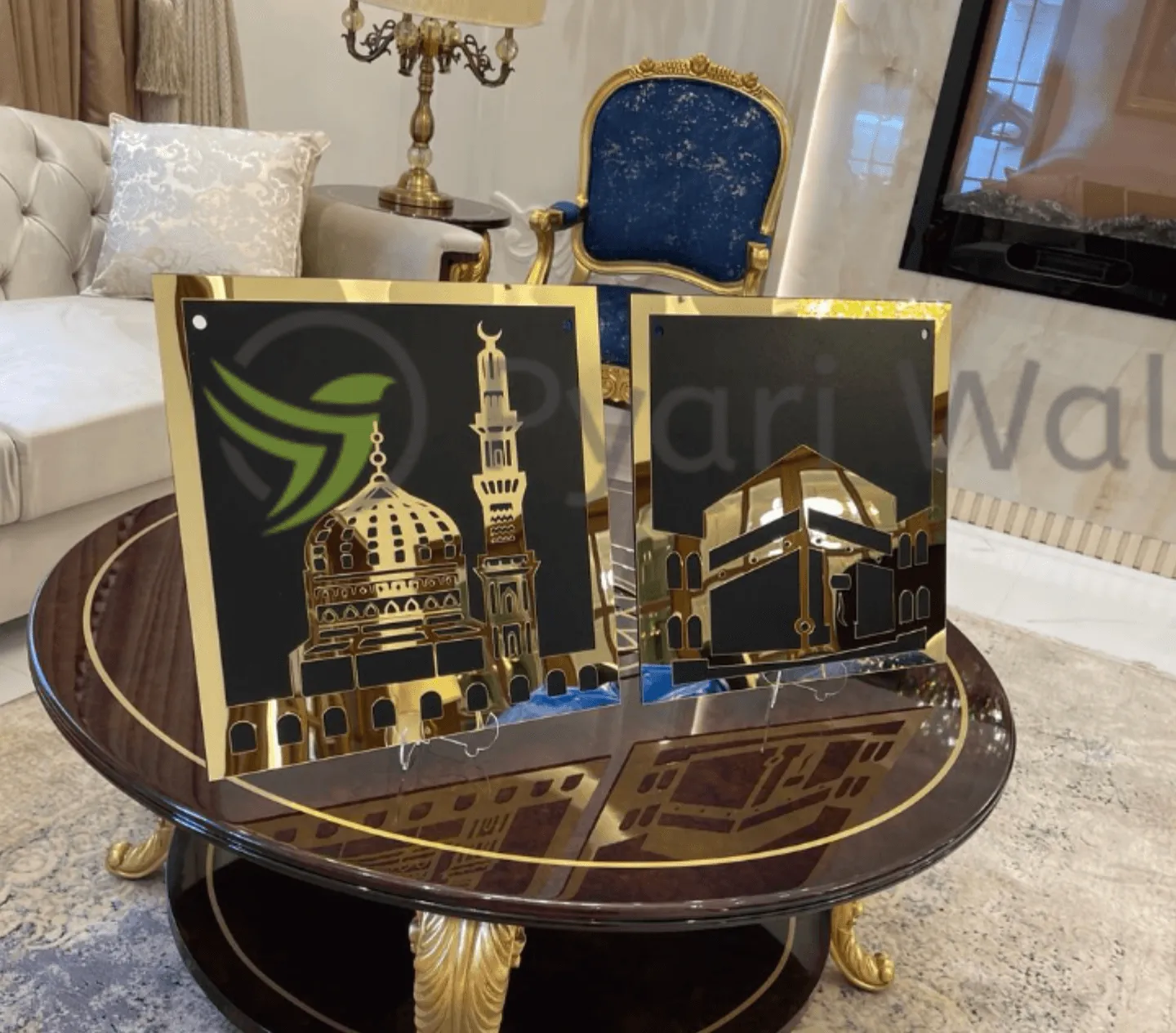 Islamic Wall hanging Khana Kaaba and Roza Rasool (SAW) Set - Walls Decor