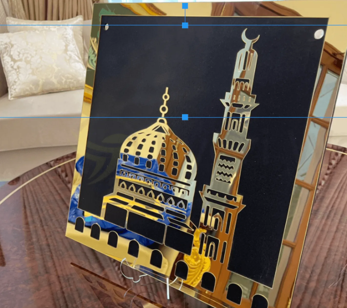 Islamic Wall hanging Khana Kaaba and Roza Rasool (SAW) Set - Walls Decor