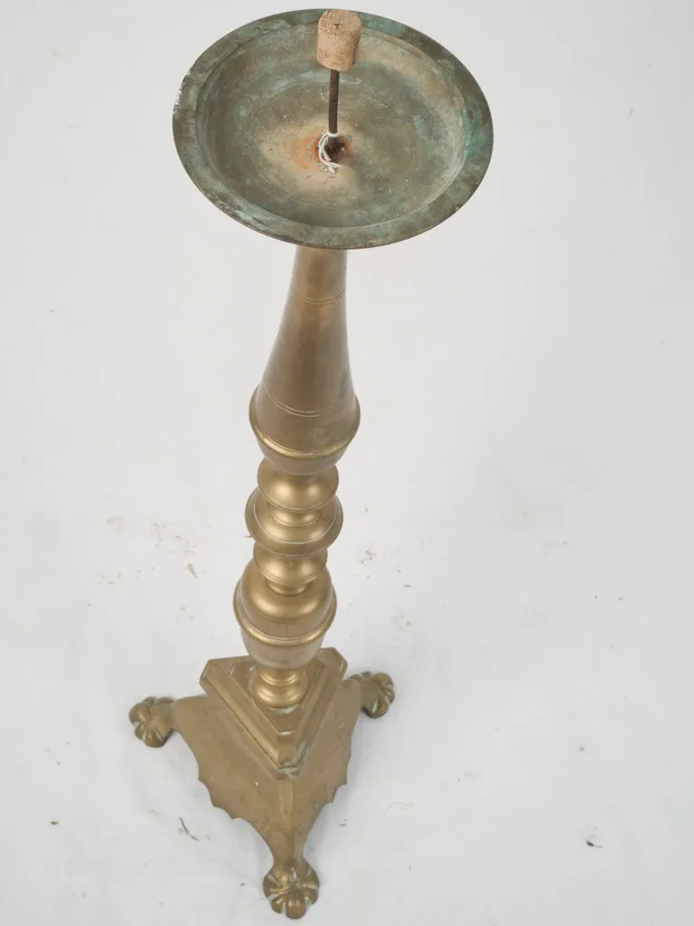 Large 19th Century French Church Altar Candlestick 39"