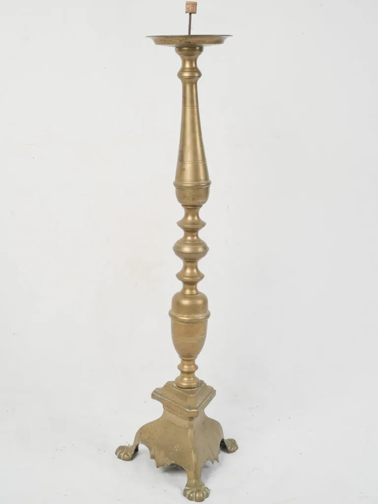 Large 19th Century French Church Altar Candlestick 39"