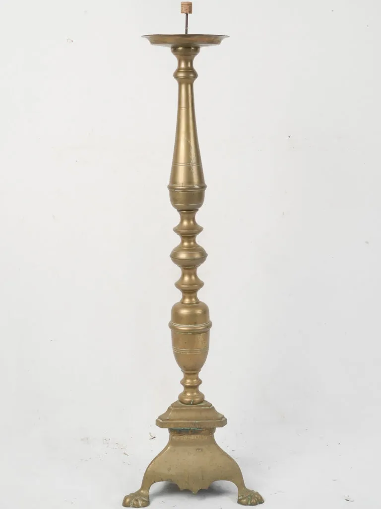 Large 19th Century French Church Altar Candlestick 39"