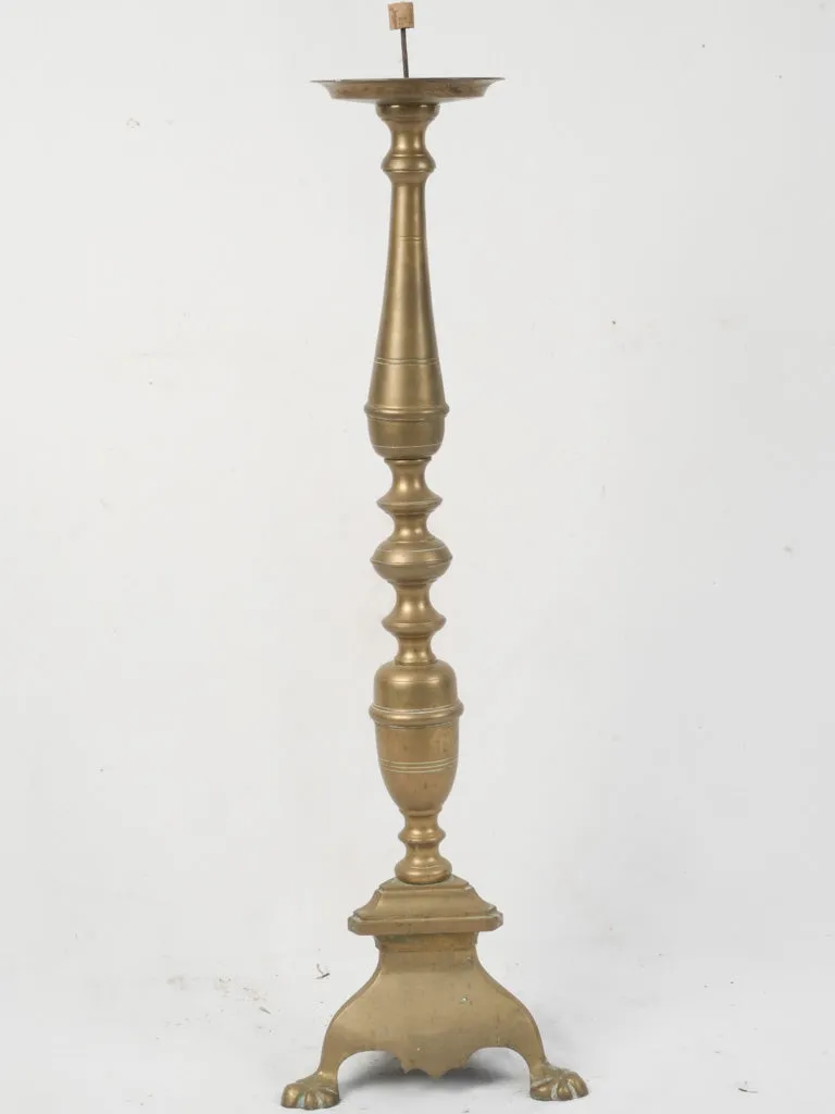 Large 19th Century French Church Altar Candlestick 39"