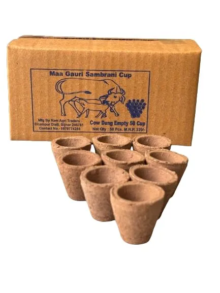 Maa Gauri Empty Sambrani Cup | 100% Natural Sambrani Dhoop with Herbs | Organic and Natural Hand-Made Mini Cups (Pack of 1, 50Pcs)