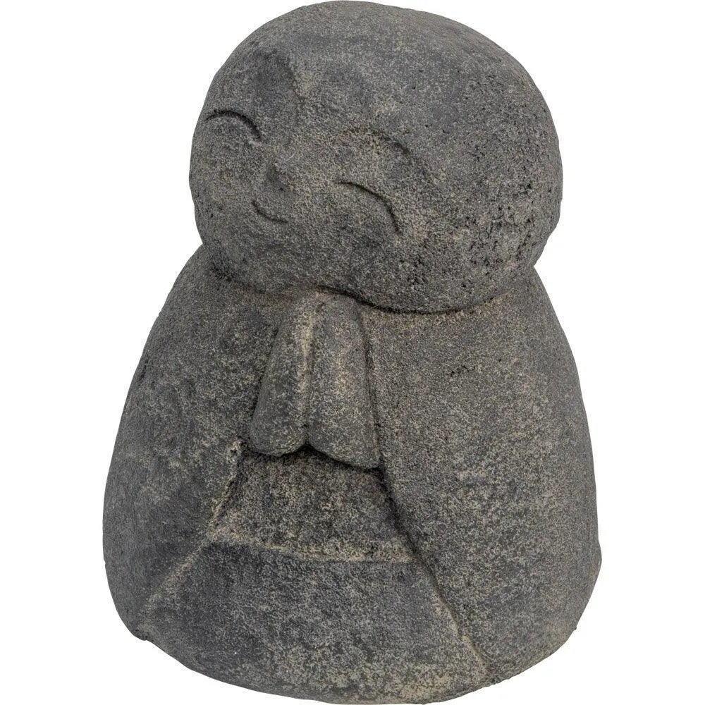 Mini Happy Jizo Buddha Volcanic Stone Statue