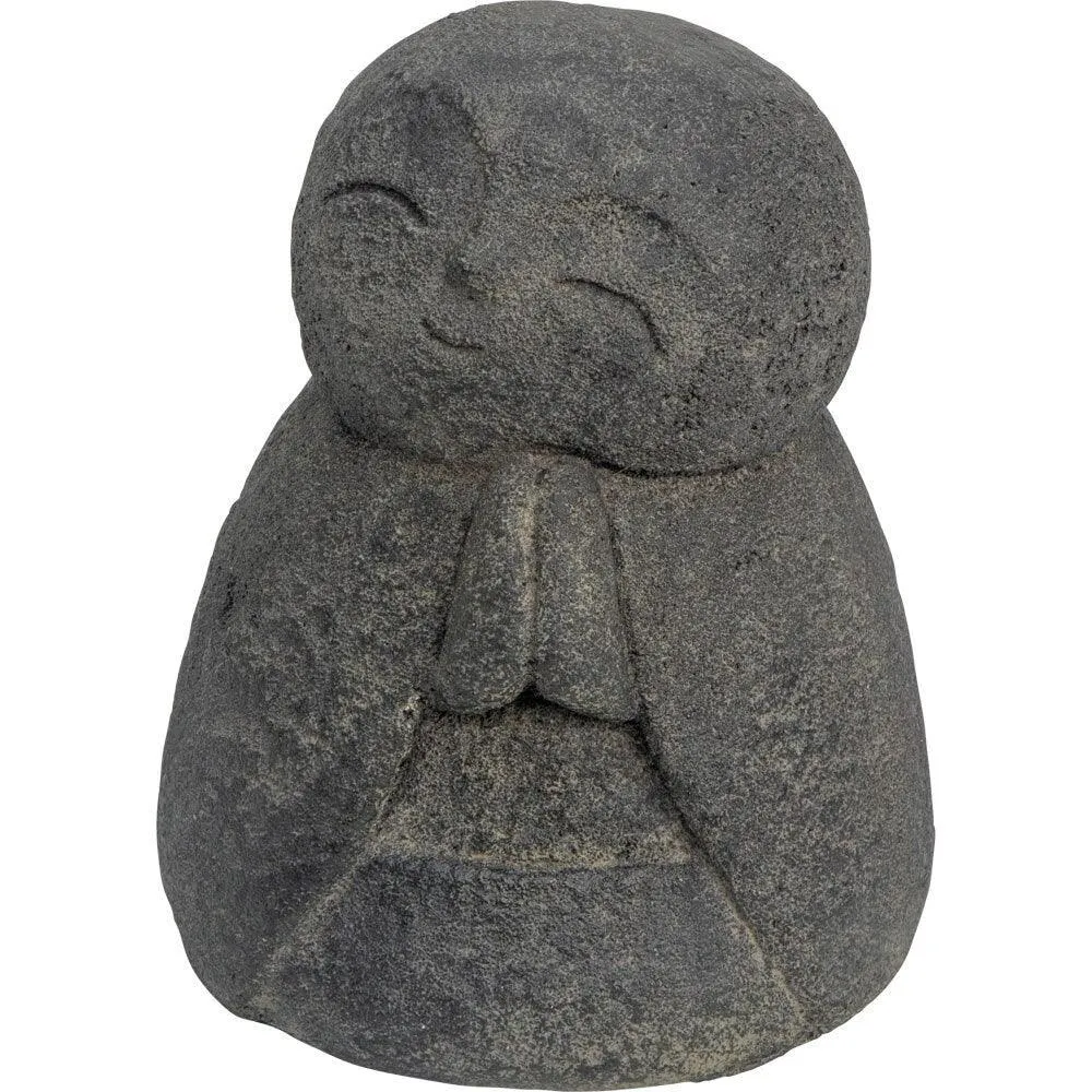 Mini Happy Jizo Buddha Volcanic Stone Statue