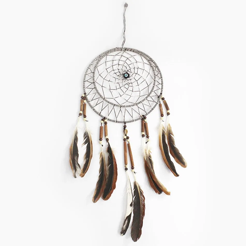 Natural Dreamcatcher with Evil Eye