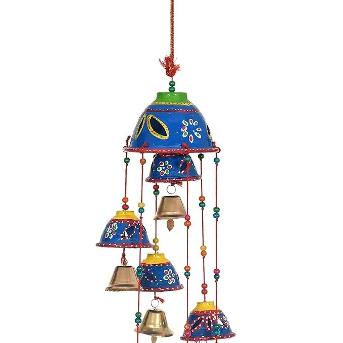 PANCHOLI UNIQUE Rajasthani Decorative Hanging Wind Chimes for Home, Office,Outdoor, Leaving Room Decor